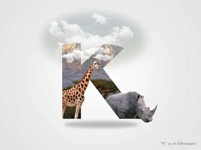 36 Days Of Type Letter "K" 36days 36daysoftype 36daysoftype k doubleexposure font nature typematters typography