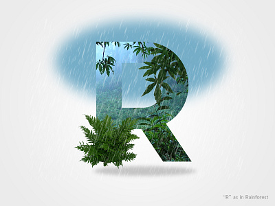 36 Days Of Type Letter "R" 36days 36daysoftype 36daysoftype r doubleexposure font nature typematters typography