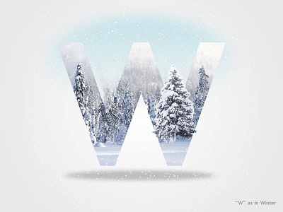 36 Days Of Type Letter "W" 36days 36daysoftype 36daysoftype w doubleexposure font nature typematters typography