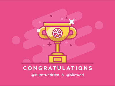 Dribbble Invite Winners design dribbble first shots graphic design invites new designers shiny trophy winners