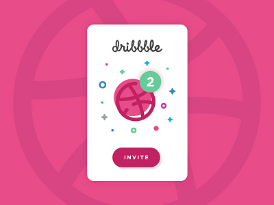 2 Dribbble Invites 2 invites dribbble invites graphic design icon illustration line icon ui design