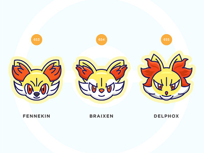 Pokemon sixth gen starter 2d art cute flat graphic design icon illustration pokemon pokemongo sticker vector