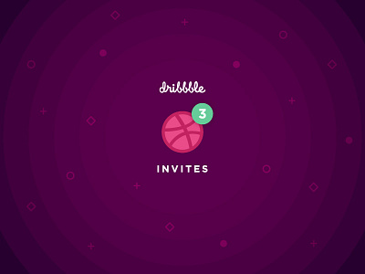 3 Dribble Invites adobe illustrator adobe illustrator cc drafts dribbble dribbble invite dribbble player give giveaway graphic design icon invitation invite logo night notification prospect stars ui vector vector artwork