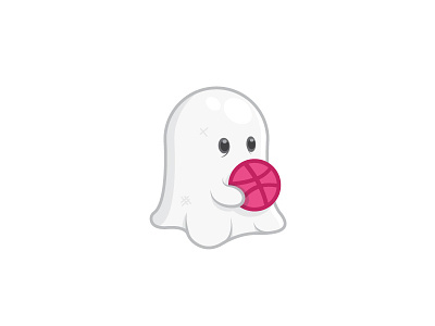 Cute Ghost Sticker