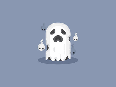 Spooky Spirits adobe illustrator cc art artwork boo design flat ghost ghost party graphic design halloween icon icon set illustration scary spirit spooky vector vector art