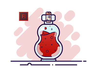 09 Potion Bottle - Adobe Flash