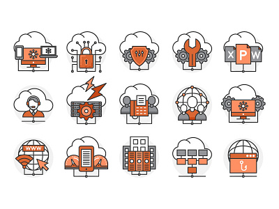 Mala Technology Icons Pack adobe illustrator call center cloud customer service data data building data center design document flat graphic design icon illustration phishing power server tech ui vector vector artwork