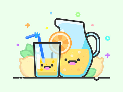 Lemonade Kawaii Icon