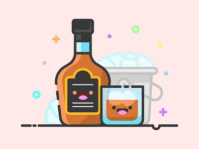 Whiskey Kawaii Icon