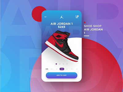 Air Jordan 1 adobe illustrator air jordan app design app ui app ui design design dribbble etheric flat graphic design illustration jordan 1 line art nike shoe shop shoes ui ux user interface vector vector artwork