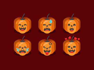 Jack-O-Lantern Emoticons 🎃