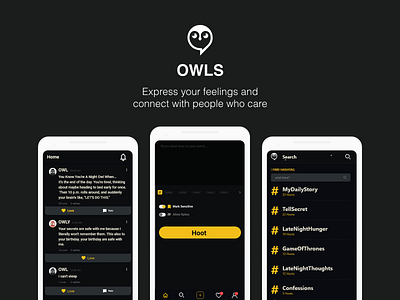 Owls anonymous app owls product design social