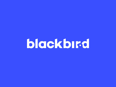 Blackbird logotype animal bird blackbird counter counterform form logo minimalist modern monochrome sans subtle