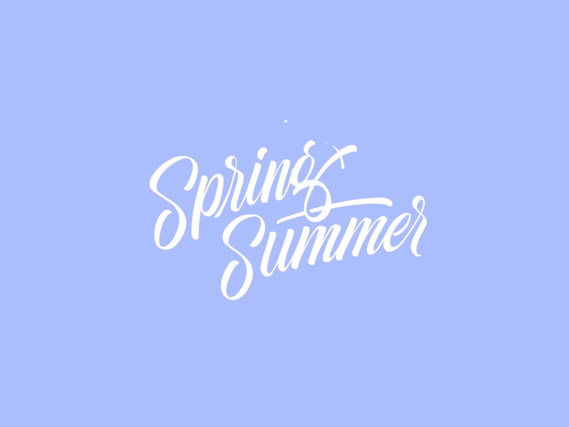 Spring/Summer logo animation agency animation fluid lettering logo reveal splash spring summer type typography water