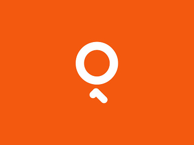 Quai no 10 10 coworking logo minimalist orange q smart symbol