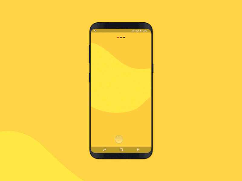 Smoke Stopper App UI Design android animation carousel character cigarettes clock ecologic flat graphicdesign illustraion smoker tutorial uidesign yellow