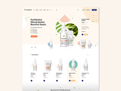 Skin Care Website beauty product design product design skincare visual