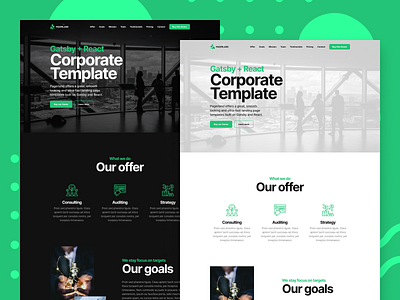 Pagerland - business and corporate landing page template