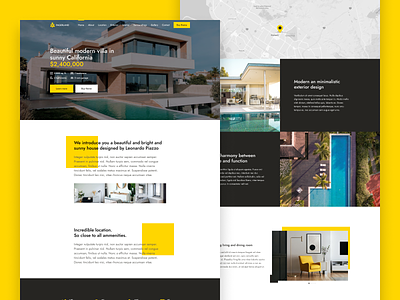 Pagerland - landing page template for real estates design landing page real estate ui ui design ux ux design web design