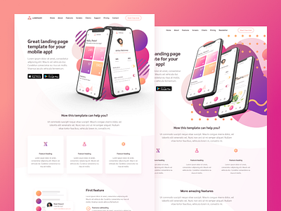 Landpager - landing page template design