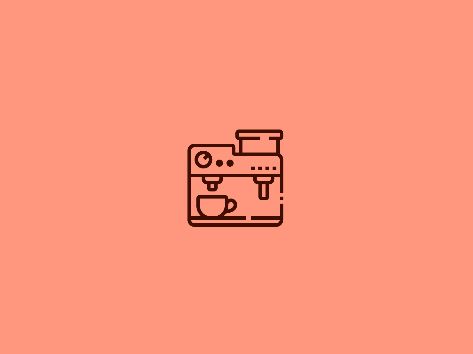 Download Coffee Machine Icon By Koloicons On Dribbble PSD Mockup Templates