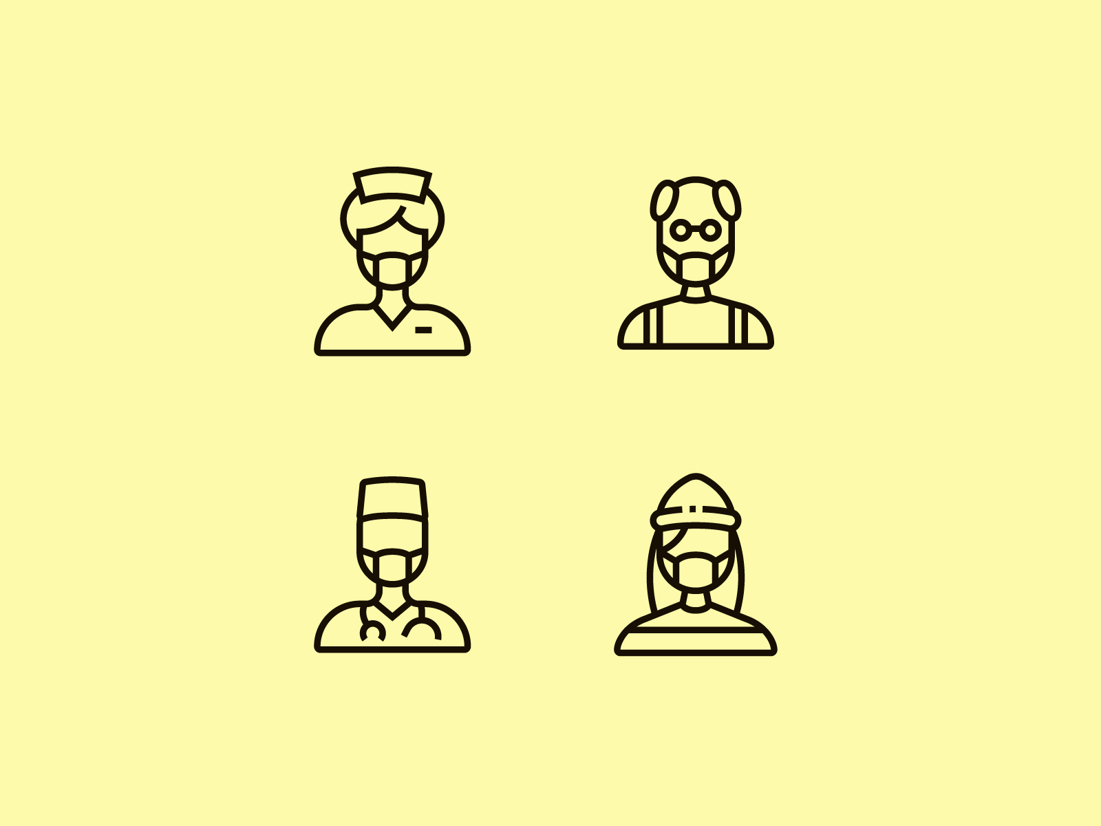 people-with-medical-mask-icons-by-koloicons-on-dribbble