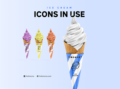 Ice Cream Icons in use caffee design example food ice icecream icon icons illustration inspiration logo perfect pixel shop use user experience