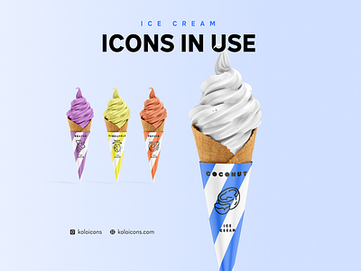 Ice Cream Icons in use