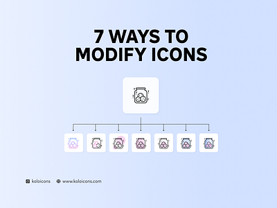 7 Ways to modify icons
