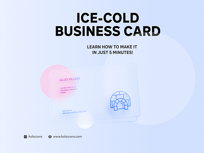 Ice cold business card