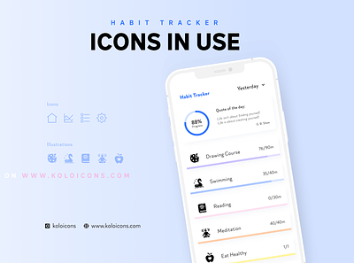 Time tracker app icons app apple book design home icon icons inspiration mobile palette time tracker vector