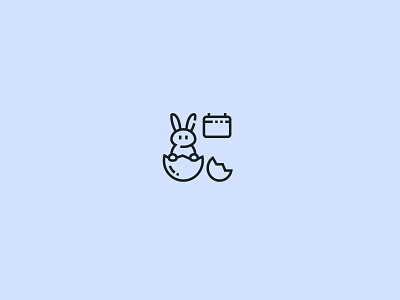Easter icon easter egg holiday icon icons perfect pixel rabbit vector