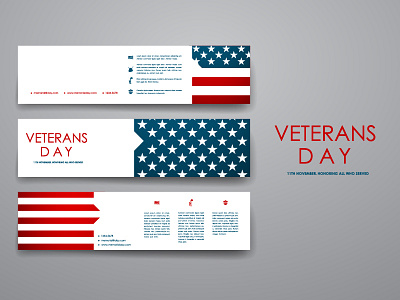 Veterans day. Banner Templates