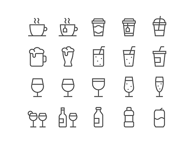 Drinks icons