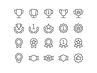 Awards icons awards design icon icons perfect pixel simple svg web
