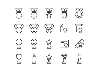 Awards icons