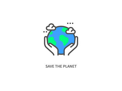 Save the Planet Icon best design designs ecology icon set icons kolo koloicons perfect pixel planet pollution recycling save vector