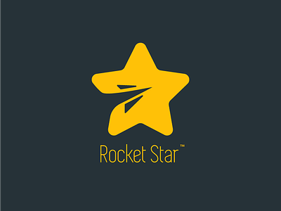 Rocket Star 2d illustrator logo rocket space star travel