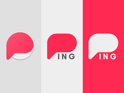 Ping branding concept logo ping wip