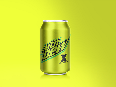 Mountain Dew X - MRDP #03 can dew energy mountain packaging product redesign vibrant