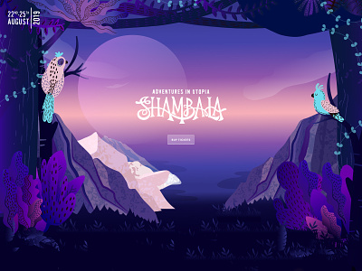 Concept for Shambala festival artwork concept design illustration ui ui design uidesign uidesigner user interface utopia ux uxdesigner website