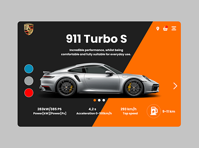 Porsche Concept 3d animation app branding car design graphic design icon illustration illustrator logo minimal motion graphics porsche typography ui vector web website