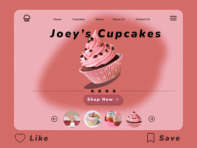 Landing page for cupcake store🧁