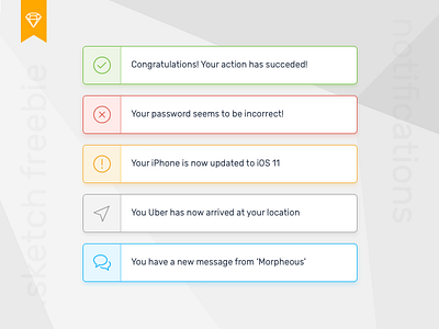 Daily UI Challenge #11 daily download free freebie interface line notification sketch toaster ui