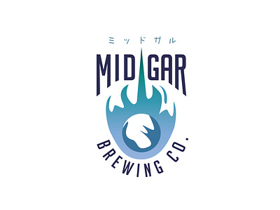Midgar Brewing Co. branding design logo
