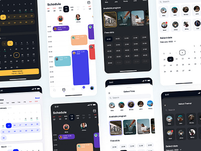 Figma iOS UI kit - Date & Time templates app calendar date design figma ios kit system time ui