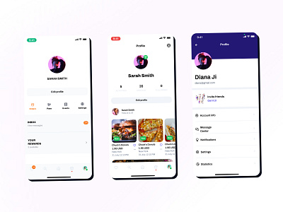 Figma iOS UI kit - 🙎🏻‍♀️ Profile templates app design figma ios kit system ui