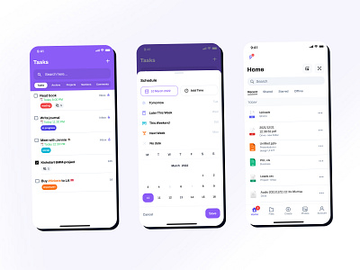 Figma iOS UI kit - 💪 Productivity templates by F e l i ︎ for Setproduct ...