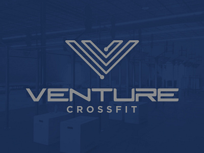 VCF - Final Branding branding circuit crossfit identity illustration logo muscle strength stretch v venture