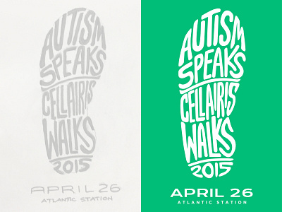 Autism Speaks. Cellairis Walks. T-Shirt Design